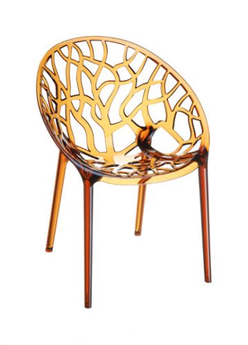 Przezroczyste krzesło - CRYSTAL - nowoczesny design